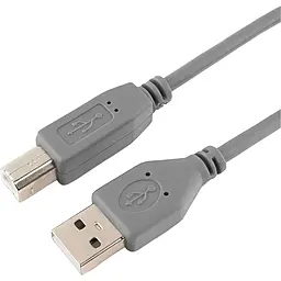 Кабель (шлейф) Maxxter (U-AMBM-6G) USB 2.0 AM - USB 2.0 BM, серый, 1.8м - фото Кабель (шлейф) Maxxter (U-AMBM-6G) USB 2.0 AM - USB 2.0 BM, серый, 1.8м
