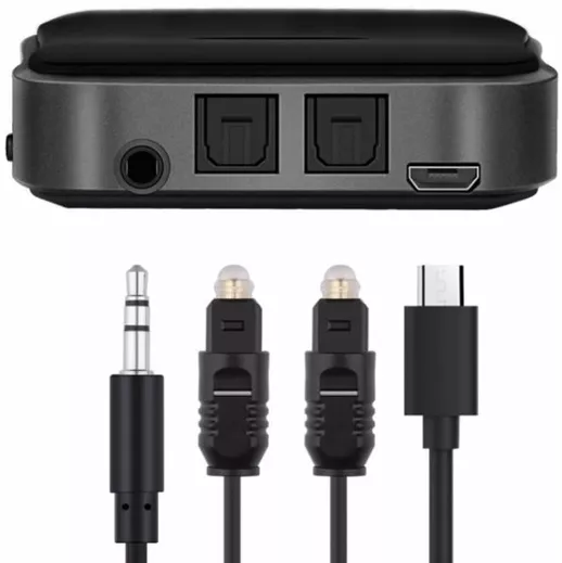 Блютуз-адаптер Vikefon BT-B19 Bluetooth 5.0 AptX HD Black - фото 3