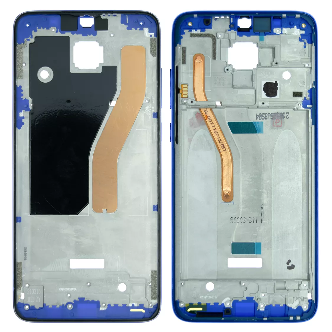 Рамка дисплея Xiaomi Redmi Note 8 Pro Global version, Single SIM Blue - фото 1
