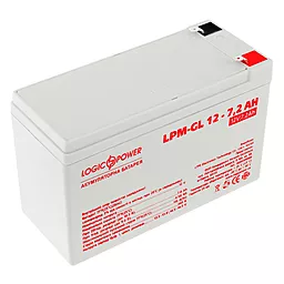 Аккумуляторная батарея Logicpower 12V 7.2 Ah (LPM-GL 12 - 7.2 AH) GEL - миниатюра 2