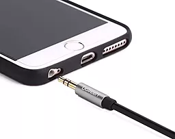 Аудіо кабель Ugreen AV119 AUX mini Jack 3.5mm M/M Cable 0.5 м black (10732) - мініатюра 7