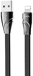 Кабель Hoco U57 Twisting USB-A - Lightning 12w 2.4a 1.2м cable Black - фото Кабель Hoco U57 Twisting USB-A - Lightning 12w 2.4a 1.2м cable Black