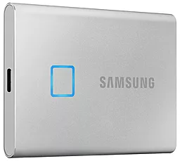 SSD Накопитель Samsung Portable T7 TOUCH 2 TB (MU-PC2T0S/WW) Silver - фото SSD Накопитель Samsung Portable T7 TOUCH 2 TB (MU-PC2T0S/WW) Silver