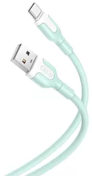 Кабель USB XO NB212 10.5w 2.1a USB Type-C cable green