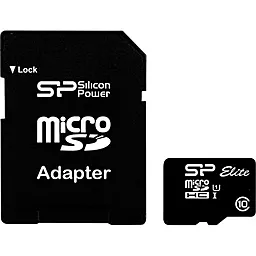 Карта памяти Silicon Power microSDXC 128GB Elite Class 10 UHS-I U1 + SD-адаптер (SP128GBSTXBU1V10SP)