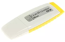 Флешка Kingston DTI 3 Generation 8GB (DTIG3/8GB) White/yellow - миниатюра 3