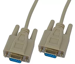 Видеокабель Null modem DB9pin 5m 1TOUCH - фото Видеокабель Null modem DB9pin 5m 1TOUCH