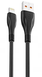 Кабель XO NB185 USB-A - Lightning 12w 6a 1м cable Black - фото Кабель XO NB185 USB-A - Lightning 12w 6a 1м cable Black