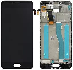 Дисплей Meizu M5, M5 mini (M611) с тачскрином и рамкой, Black