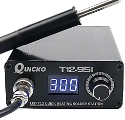 Паяльная станция одноканальная Quicko T12-951 (жала ILS, KU, JL02, BL, BC1)