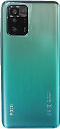 Задняя крышка корпуса Xiaomi Poco X3 GT со стеклом камеры Original Wave Blue - фото Задняя крышка корпуса Xiaomi Poco X3 GT со стеклом камеры Original Wave Blue