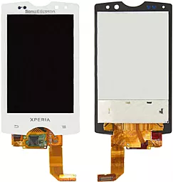 Дисплей Sony Xperia Active SK17i з тачскріном, оригінал, White