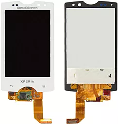 Дисплей Sony Xperia Active SK17i с тачскрином, оригинал, White - фото Дисплей Sony Xperia Active SK17i с тачскрином, оригинал, White