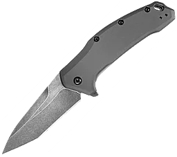 Нож Kershaw Link - Tanto Gray Aluminium Blackwash (1776TGRYBW) - фото Нож Kershaw Link - Tanto Gray Aluminium Blackwash (1776TGRYBW)