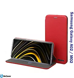 Чохол BeCover Exclusive для Samsung SM-A022 Galaxy A02, SM-M022 Galaxy M02  Burgundy Red (707006)