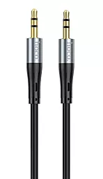 Аудіо кабель Hoco UPA22 Aux mini Jack 3.5 mm M/M Cable 1 м black - мініатюра 3