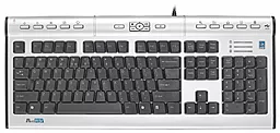 Клавиатура A4Tech KL-7 MU-R PS/2 Black/Silver - фото Клавиатура A4Tech KL-7 MU-R PS/2 Black/Silver