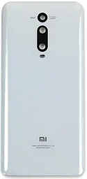 Задняя крышка корпуса Xiaomi Mi 9T / Mi 9T Pro со стеклом камеры, с логотипом "MI" White - фото Задняя крышка корпуса Xiaomi Mi 9T / Mi 9T Pro со стеклом камеры, с логотипом "MI" White