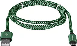 Кабель Defender USB08-03T USB-A - micro USB 10.5w 1м cable Green (87804) - миниатюра 2 Кабель Defender USB08-03T USB-A - micro USB 10.5w 1м cable Green (87804) - миниатюра 2