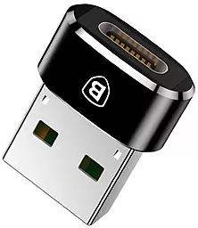 Адаптер-переходник Baseus USB 2.0 к Type-C Black (CAAOTG-01) - миниатюра 4