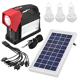 Фонарик аккумуляторный Luxury YJ-1960 T 1W+24SMD Power Bank Solar - фото Фонарик аккумуляторный Luxury YJ-1960 T 1W+24SMD Power Bank Solar