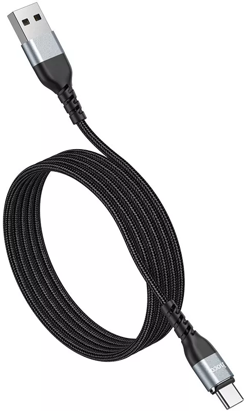Кабель Hoco U96 Traveller Magnetic Charging Data USB-A - Type-C 15w 3a 1м cable Black - фото 5