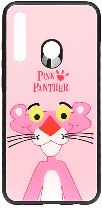 Чехол TOTO Cartoon Print Glass Huawei P Smart Plus 2019 Pink Panther (F_93448)