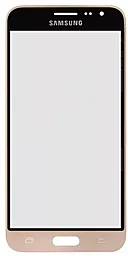 Корпусне скло дисплея Samsung Galaxy J3 J320H 2016 Gold - фото Корпусне скло дисплея Samsung Galaxy J3 J320H 2016 Gold