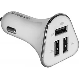 Автомобильное зарядное устройство Defender 2a 3xUSB-A ports car charger white (UCA-04) - фото Автомобильное зарядное устройство Defender 2a 3xUSB-A ports car charger white (UCA-04)