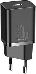 Мережевий зарядний пристрій з підтримкою швидкої зарядки Baseus Super Si 30W USB-C Charger Black (CCSUP-J01)