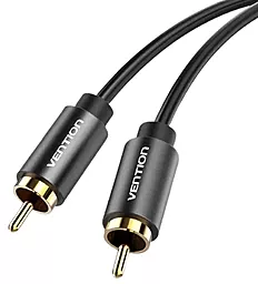 Аудио кабель Vention 2хRCA M/M 2 м cable black (VAB-R09-B200) - миниатюра 2