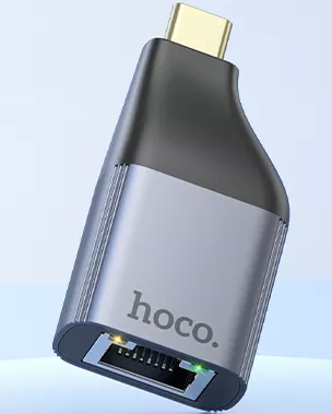 Кабель (шлейф) Hoco UA35 Type-C - RJ45 grey - фото 6