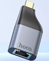 Кабель (шлейф) Hoco UA35 Type-C - RJ45 grey - миниатюра 6 Кабель (шлейф) Hoco UA35 Type-C - RJ45 grey - миниатюра 6