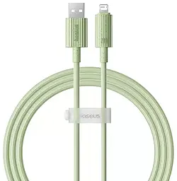 Кабель Baseus Habitat Series USB-A - Lightning 12w 2.4a 1м cable Green (P10360200631-00) - фото Кабель Baseus Habitat Series USB-A - Lightning 12w 2.4a 1м cable Green (P10360200631-00)