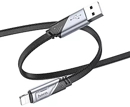 Кабель Hoco U119 USB-A - Lightning 12w 2.4a 1.2м cable Black - мініатюра 2 Кабель Hoco U119 USB-A - Lightning 12w 2.4a 1.2м cable Black - мініатюра 2