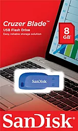 Флешка SanDisk 8GB USB Cruzer Blade Blue Electric (SDCZ50C-008G-B35BE) - миниатюра 2