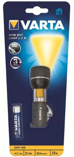 Фонарик Varta Mini Day Light LED 1AAA (16601101421) Black - фото 1