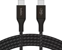 Кабель Belkin USB Type-C - Type-C 240w 5a 2м PD cable Black (CAB015BT2MBK) - фото Кабель Belkin USB Type-C - Type-C 240w 5a 2м PD cable Black (CAB015BT2MBK)