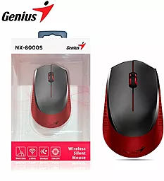 Компьютерная мышка Genius NX-8000 Silent WL (31030025401) Red - миниатюра 4