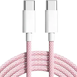 Кабель EasyLife USB Type-C - Type-C 60w 3a 1м PD cable Pink - фото Кабель EasyLife USB Type-C - Type-C 60w 3a 1м PD cable Pink