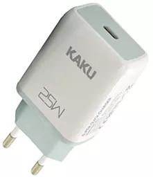 Мережевий зарядний пристрій iKaku 25W AC100-240V PD Series charger Box USB-C White (KSC-812-Zhengda)