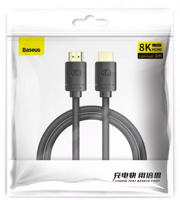 Видеокабель HDMI 8К 2м Black (CAKGQ-K01) Baseus - фото 4