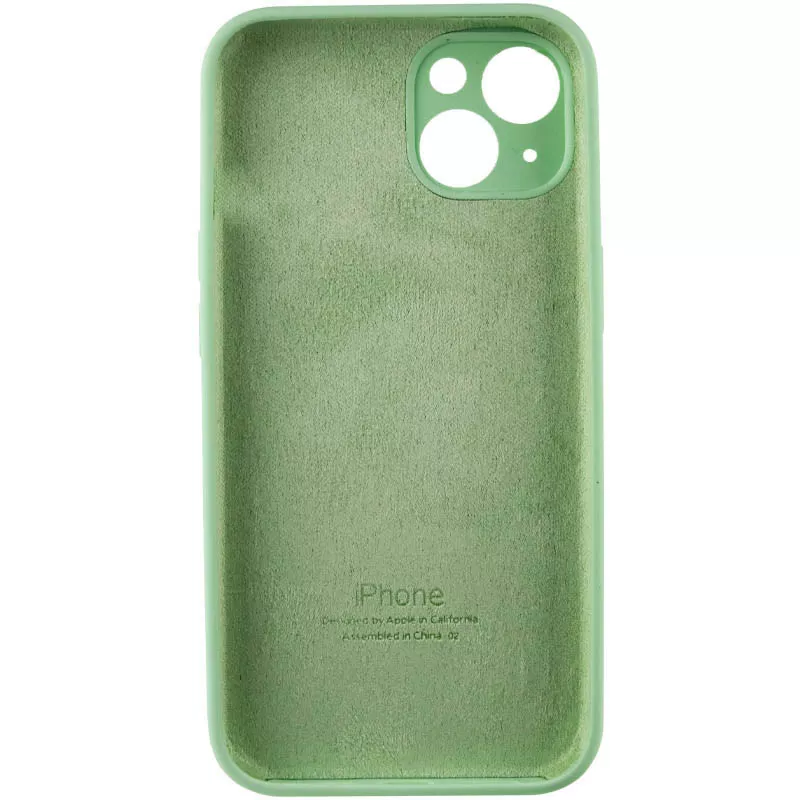 Чехол Silicone Case Full Camera для Apple iPhone 15 Pistachio - фото 2