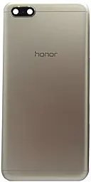 Задняя крышка корпуса Huawei Y5 (2018) / Y5 Prime (2018) лого Honor Gold - фото Задняя крышка корпуса Huawei Y5 (2018) / Y5 Prime (2018) лого Honor Gold