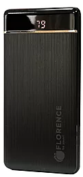 Повербанк Florence TURBO 10000mAh Black (FL-3023-K) - фото Повербанк Florence TURBO 10000mAh Black (FL-3023-K)