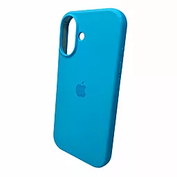 Чохол Silicone Case Full для Apple iPhone 16 Surf Blue - мініатюра 4 Чохол Silicone Case Full для Apple iPhone 16 Surf Blue - мініатюра 4