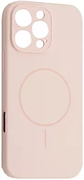 {"ru": "Чехол", "uk": "Чохол"} Silicone Case Full Camera Fine Ring MagSafe для Apple iPhone 16 Pro  Chalk Pink