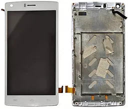 Дисплей DOOGEE X5 Max, X5 Max Pro с тачскрином и рамкой, White - фото Дисплей DOOGEE X5 Max, X5 Max Pro с тачскрином и рамкой, White