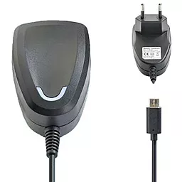 Сетевое зарядное устройство  Henca Micro USB Wall Charger (2.1A/12W) Black (CT33E-M21) - миниатюра 2