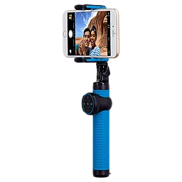 Монопод для селфі Momax Selfie Hero 150cm Black/Blue (KMS8D) - мініатюра 2